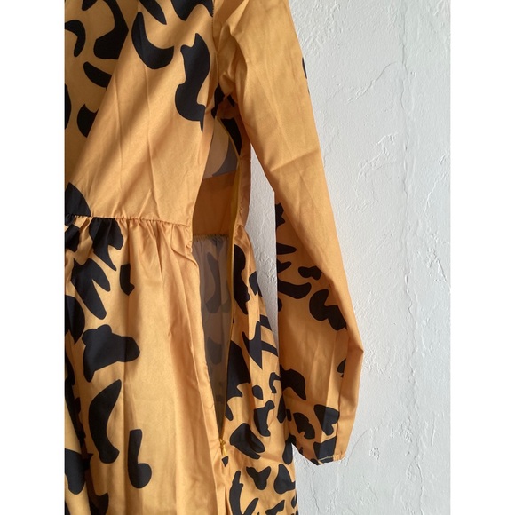 🌀NWT Yellow and black Maxi Dress - Picture 9 of 14